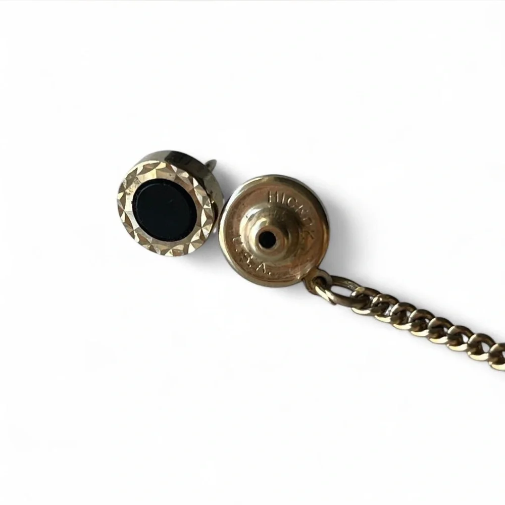 Men’s Lot of 6 Vintage Tie Tacks, Tie Clips, and Cuff Links